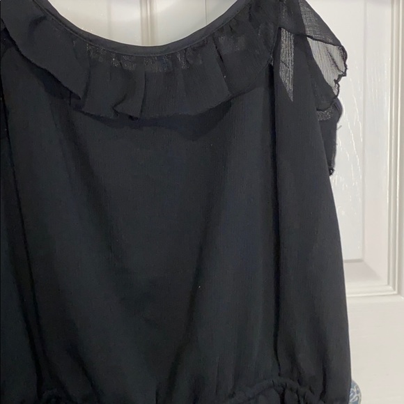 Black chiffon top - Picture 3 of 3